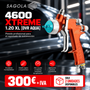 Pintura para coches 23 PISTOLA SAGOLA 4600 XTREME 1.20XL DVR AQUA