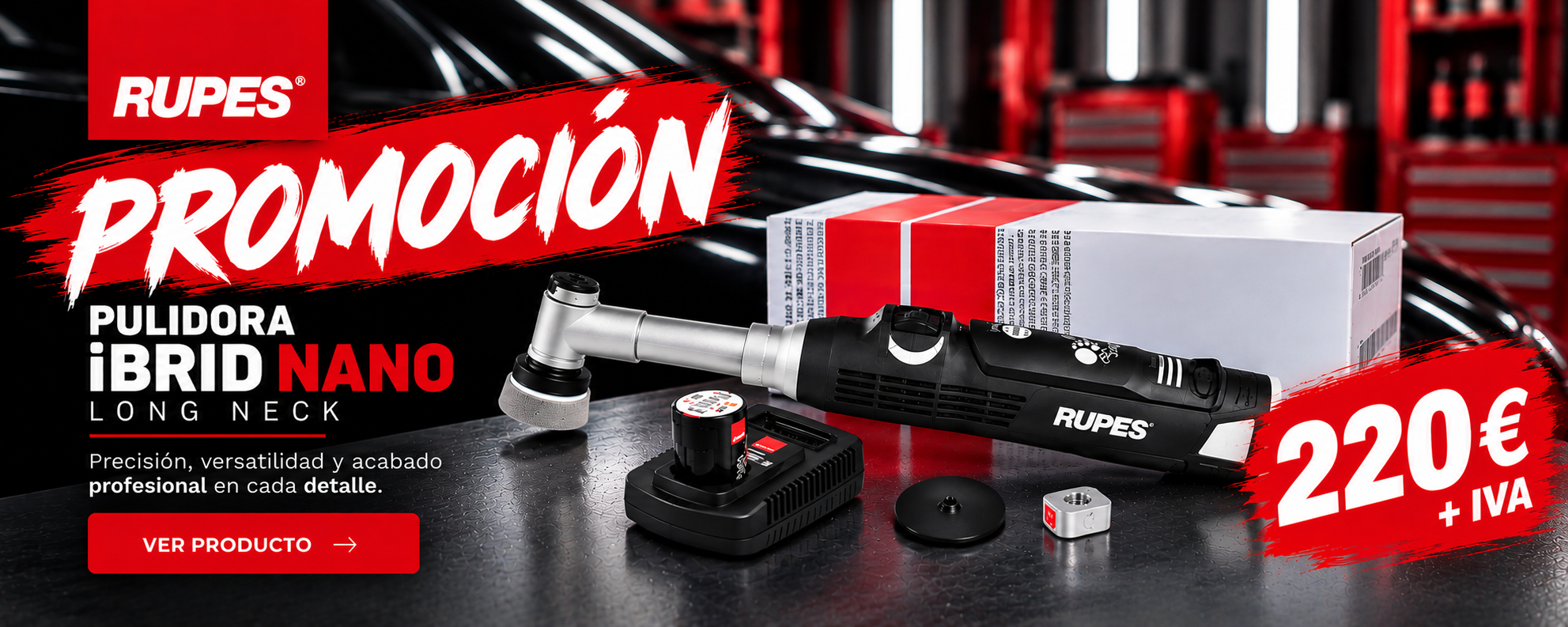 Promocion Pulidora RUPES iBrid Nano